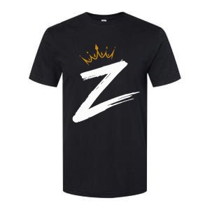 Queen King Letter Z Favorite Letter With Crown Alphabet Softstyle CVC T-Shirt