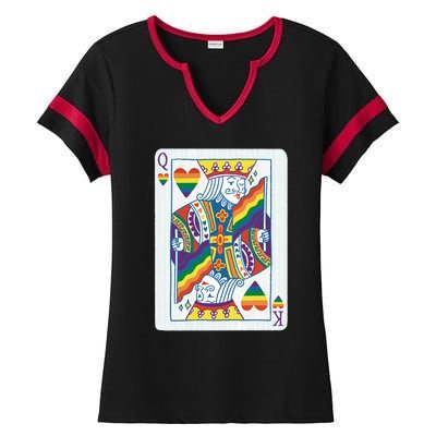 Queer King Queen Ladies Halftime Notch Neck Tee