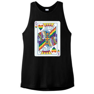 Queer King Queen Ladies PosiCharge Tri-Blend Wicking Tank