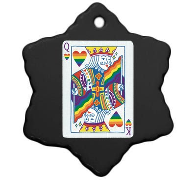 Queer King Queen Ceramic Star Ornament