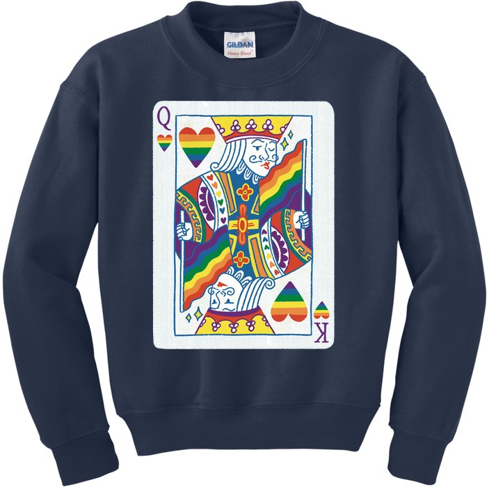 Queer King Queen Kids Sweatshirt