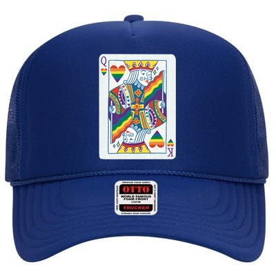 Queer King Queen High Crown Mesh Back Trucker Hat