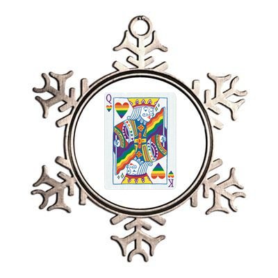 Queer King Queen Metallic Star Ornament