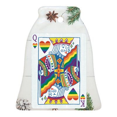 Queer King Queen Ceramic Bell Ornament