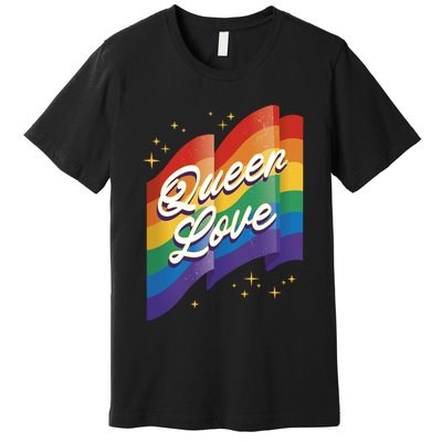 Queen Love LGBTQ Flag Premium T-Shirt