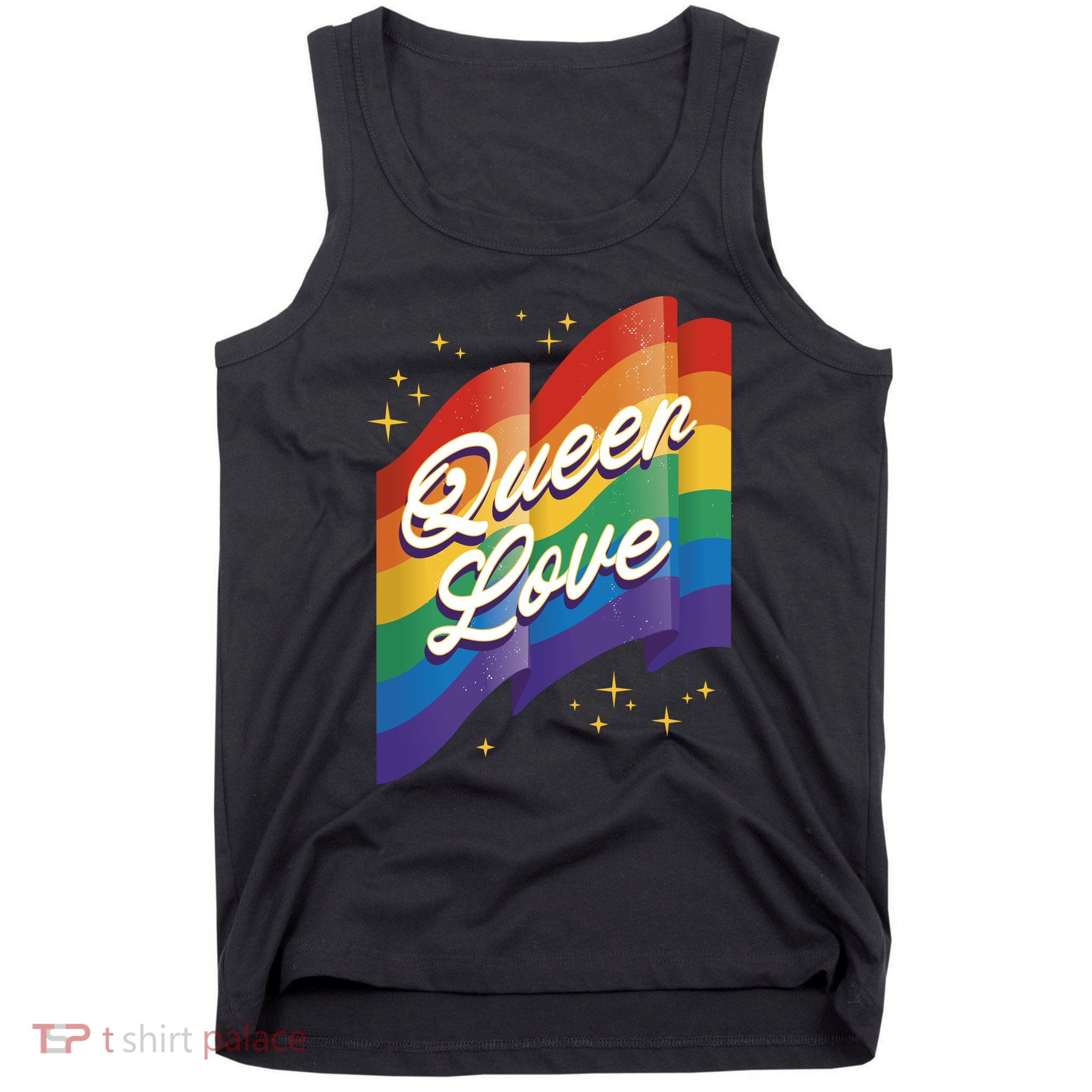 Queen Love LGBTQ Flag Tank Top