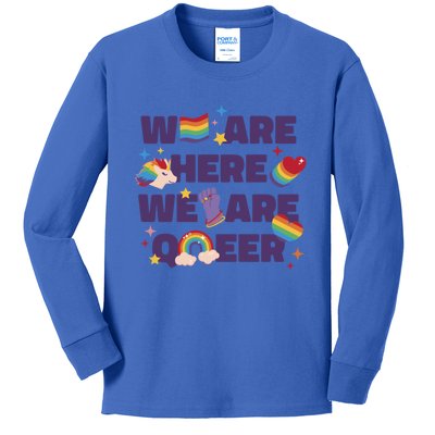 Queer Lgbt Support Pride Gift Kids Long Sleeve Shirt