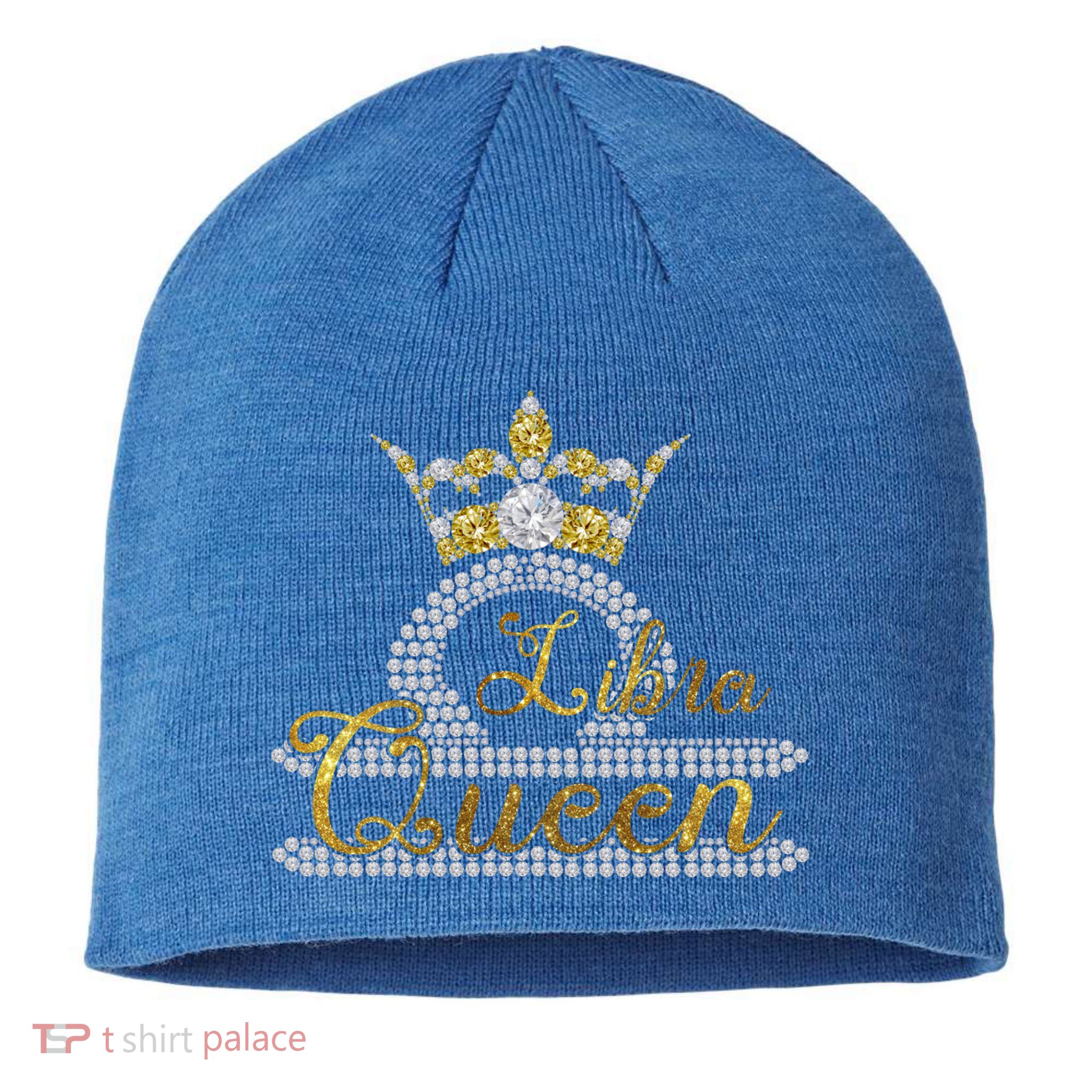 Queen Libra Zodiac Funny Gift Sustainable Beanie