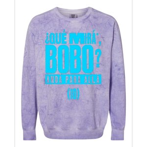 Que Mira´Bobo Argentina 10 Funny Meme Colorblast Crewneck Sweatshirt