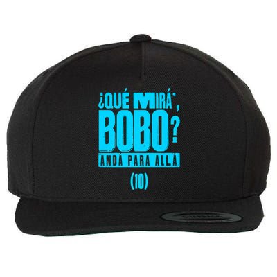 Que Mira´Bobo Argentina 10 Funny Meme Wool Snapback Cap