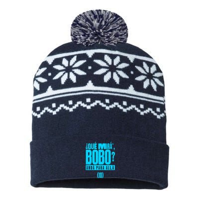 Que Mira´Bobo Argentina 10 Funny Meme USA-Made Snowflake Beanie