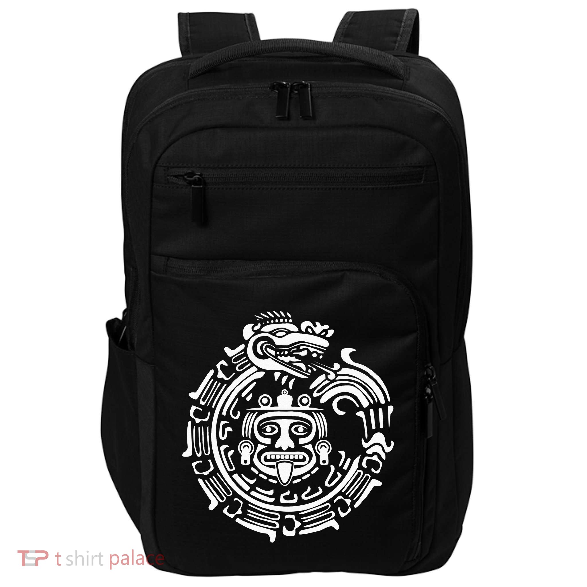 Quetzalcoatl Maya Aztec Ancient Symbol Impact Tech Backpack