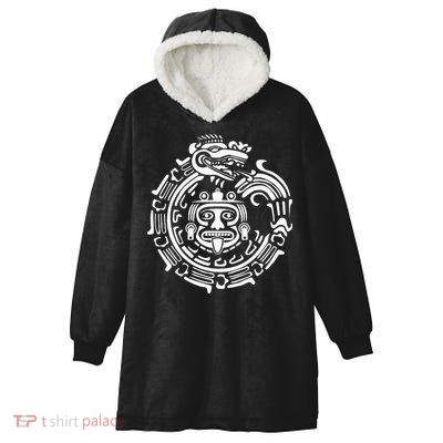 Quetzalcoatl Maya Aztec Ancient Symbol Hooded Wearable Blanket