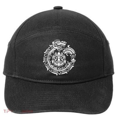 Quetzalcoatl Maya Aztec Ancient Symbol 7-Panel Snapback Hat