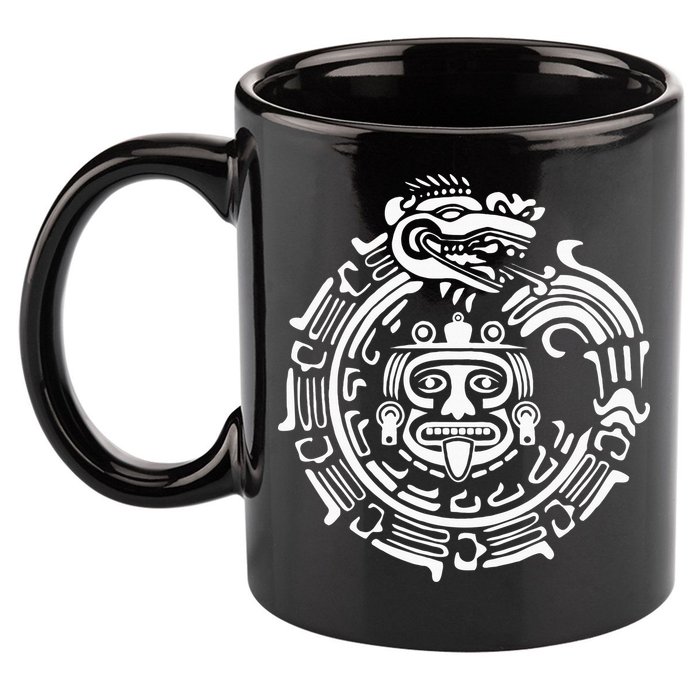 Quetzalcoatl Maya Aztec Ancient Symbol 11oz C Handle Ceramic Mug