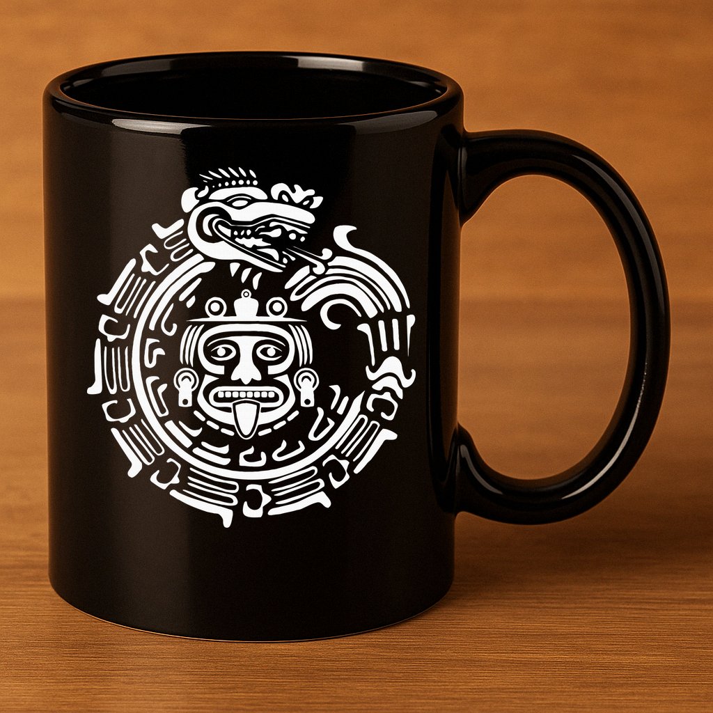 Quetzalcoatl Maya Aztec Ancient Symbol 11oz C Handle Ceramic Mug