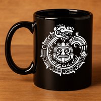 Quetzalcoatl Maya Aztec Ancient Symbol 11oz C Handle Ceramic Mug