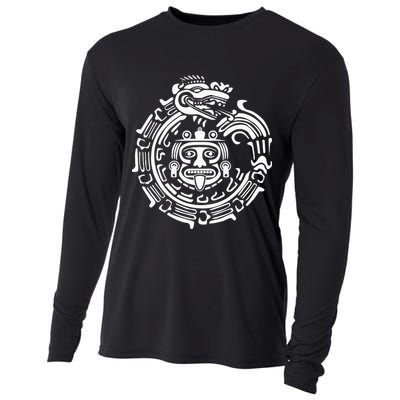 Quetzalcoatl Maya Aztec Ancient Symbol Cooling Performance Long Sleeve Crew