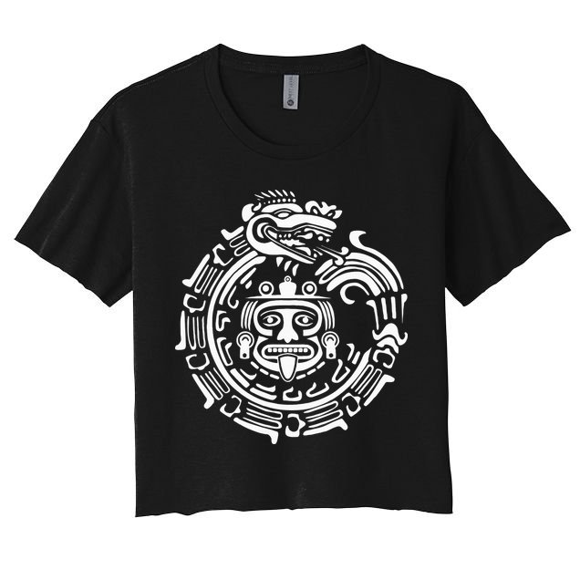 Quetzalcoatl Maya Aztec Ancient Symbol Crop Top