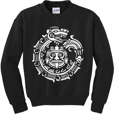Quetzalcoatl Maya Aztec Ancient Symbol Kids Sweatshirt