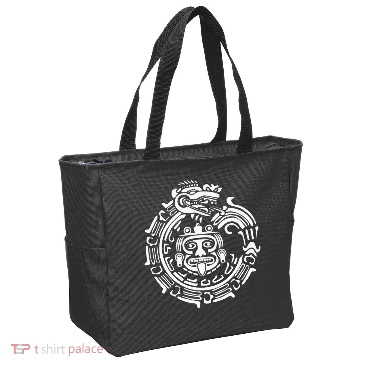 Quetzalcoatl Maya Aztec Ancient Symbol Zip Tote Bag