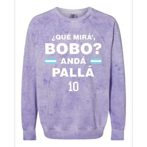 Que Mira´Bobo Argentina 10 Colorblast Crewneck Sweatshirt