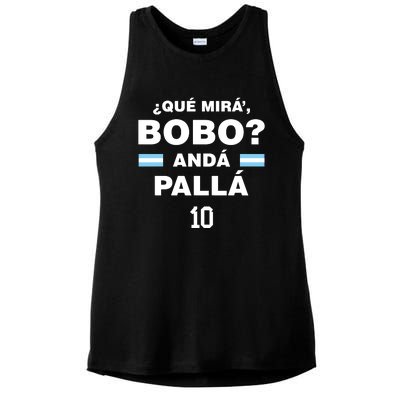 Que Mira´Bobo Argentina 10 Ladies PosiCharge Tri-Blend Wicking Tank