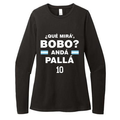 Que Mira´Bobo Argentina 10 Womens CVC Long Sleeve Shirt