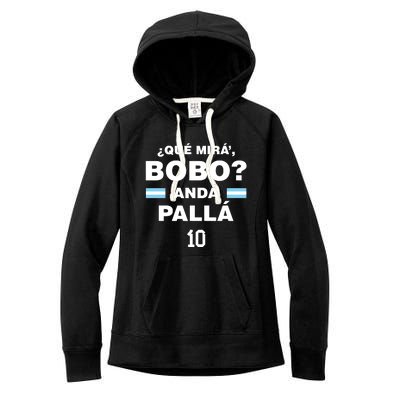 Que Mira´Bobo Argentina 10 Women's Fleece Hoodie