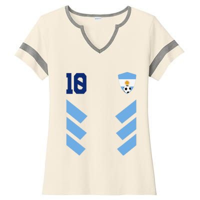 Que Mira´Bobo Argentina 10 Ladies Halftime Notch Neck Tee