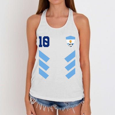 Que Mira´Bobo Argentina 10 Women's Knotted Racerback Tank