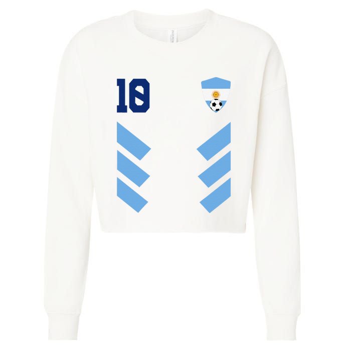 Que Mira´Bobo Argentina 10 Cropped Pullover Crew