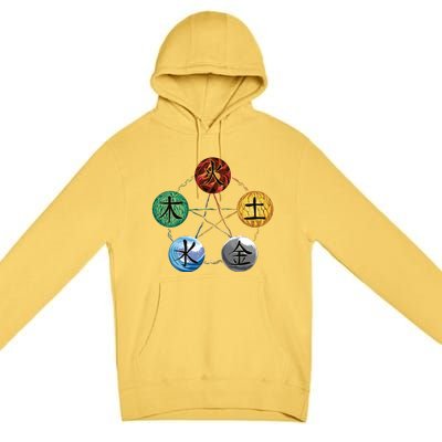 Qigong Martial Arts Elements Premium Pullover Hoodie