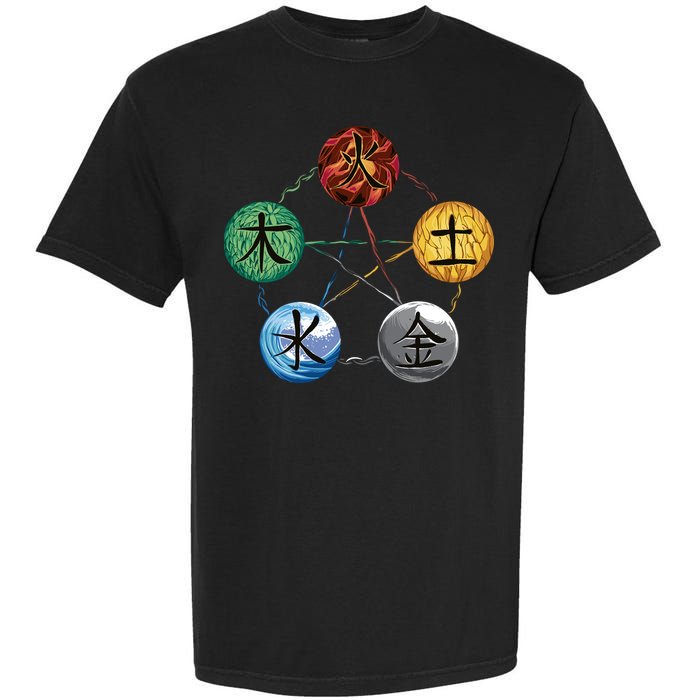 Qigong Martial Arts Elements Garment-Dyed Heavyweight T-Shirt