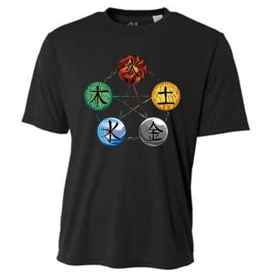 Qigong Martial Arts Elements Cooling Performance Crew T-Shirt