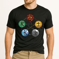 Qigong Martial Arts Elements Cooling Performance Crew T-Shirt
