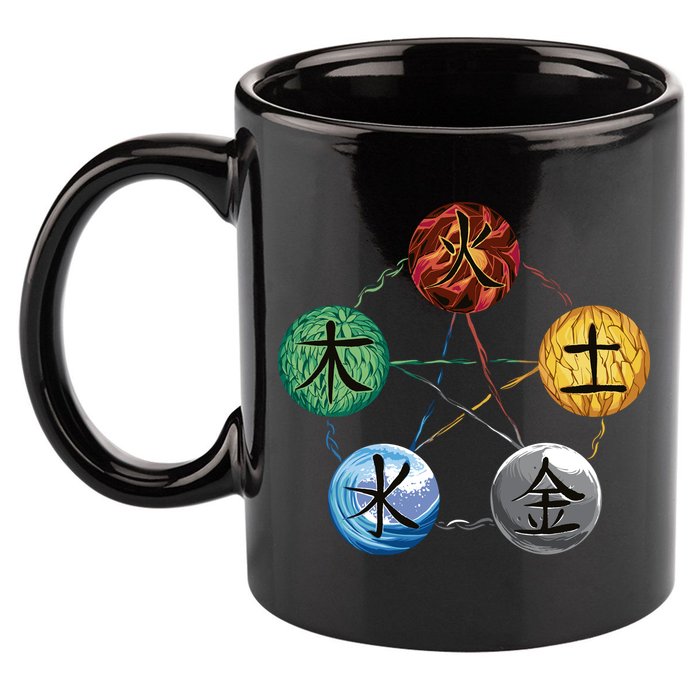 Qigong Martial Arts Elements 11oz C Handle Ceramic Mug