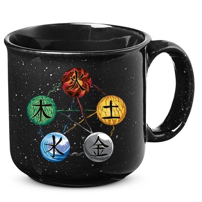 Qigong Martial Arts Elements 15oz Campfire Ceramic Mug