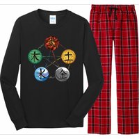 Qigong Martial Arts Elements Long Sleeve Pajama Set