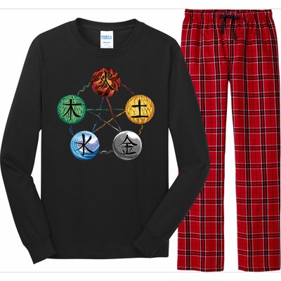 Qigong Martial Arts Elements Long Sleeve Pajama Set