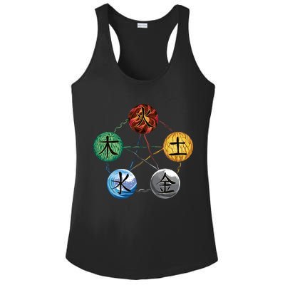 Qigong Martial Arts Elements Ladies PosiCharge Competitor Racerback Tank