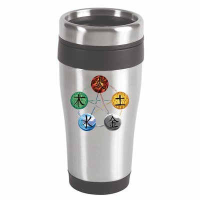 Qigong Martial Arts Elements 16oz Travel Tumbler