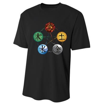 Qigong Martial Arts Elements Performance Sprint T-Shirt