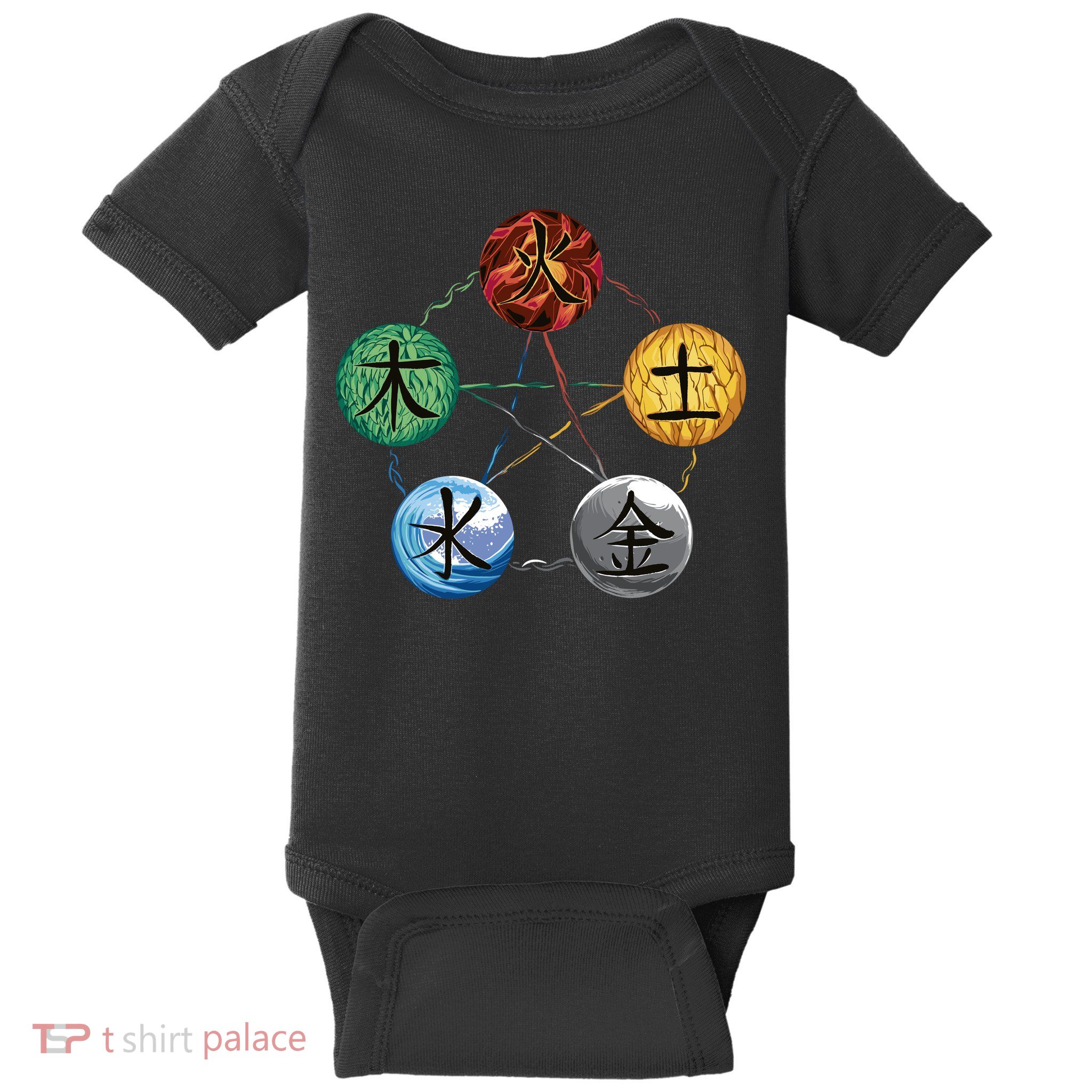 Qigong Martial Arts Elements Baby Bodysuit