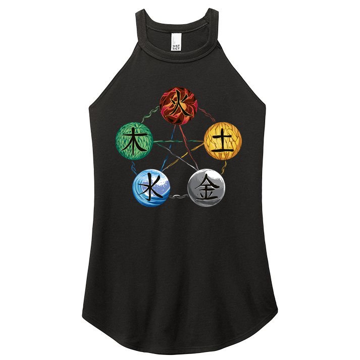 Qigong Martial Arts Elements Women's Perfect Tri Rocker Tank