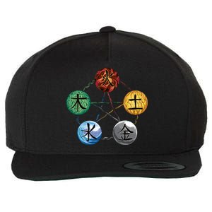 Qigong Martial Arts Elements Wool Snapback Cap