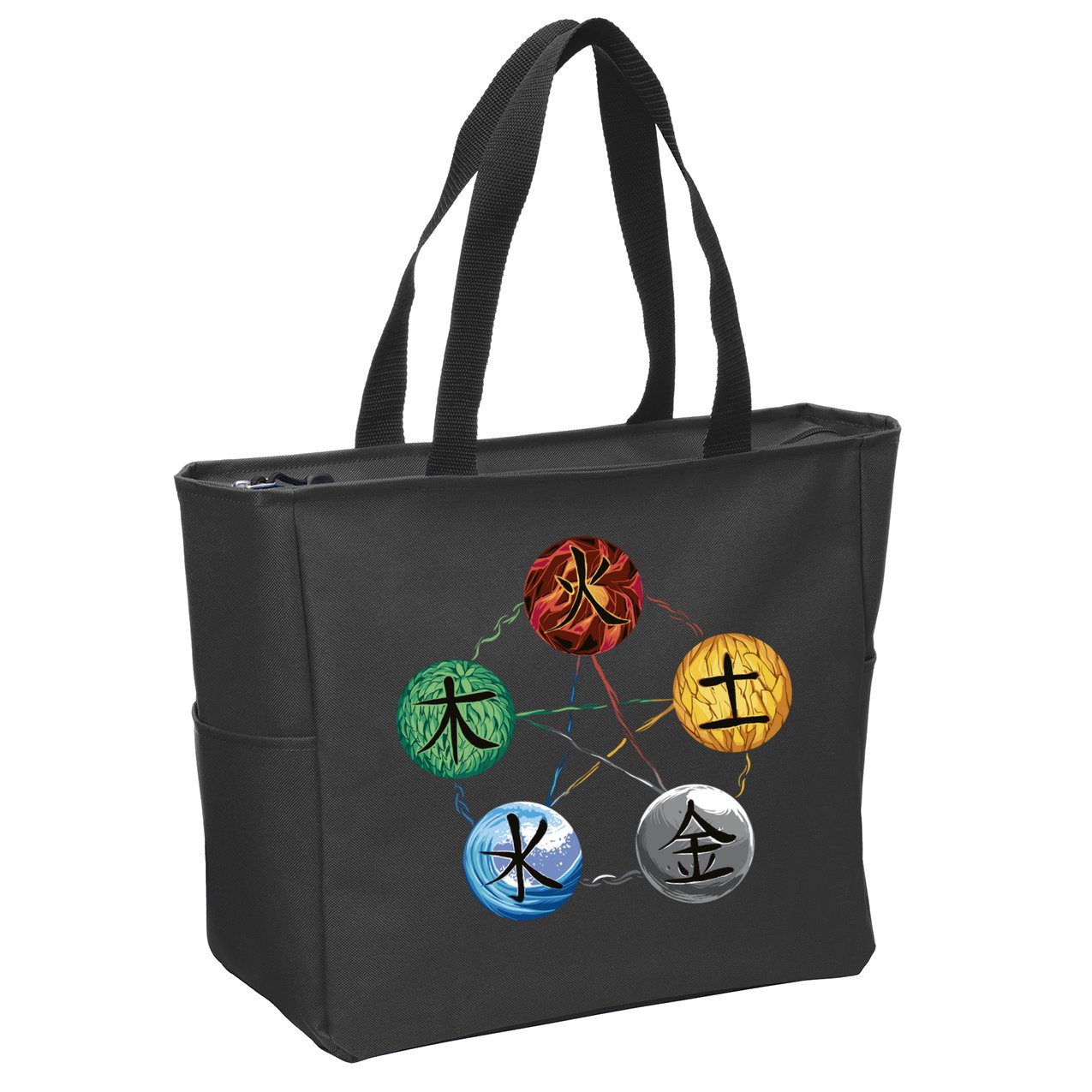 Qigong Martial Arts Elements Zip Tote Bag