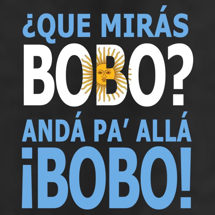 Que Mira´Bobo Argentina 10 7 Panel Mesh Trucker Snapback Hat
