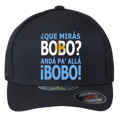 Que Mira´Bobo Argentina 10 Flexfit Unipanel Trucker Cap
