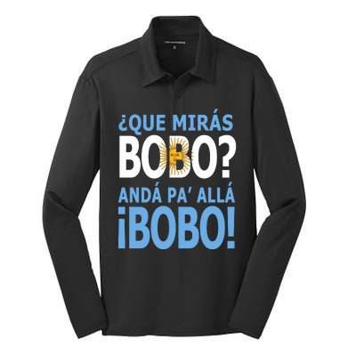 Que Mira´Bobo Argentina 10 Silk Touch Performance Long Sleeve Polo